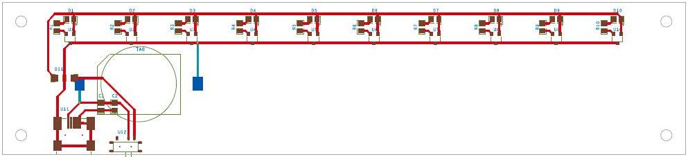 多维科技 液位传感器演示模块pcb版图